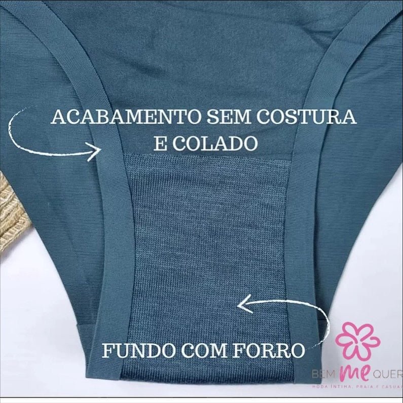 (Compre 3 leve 6) Kit com 6 Calcinhas cinta sem Costura Corte Laser Modeladora Efeito Lipo® ENVIO IMEDIATO + Frete Grátis 📦 (SOMENTE HOJE!)🔥