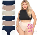 (Compre 3 leve 6) Kit com 6 Calcinhas cinta sem Costura Corte Laser Modeladora Efeito Lipo® ENVIO IMEDIATO + Frete Grátis 📦 (SOMENTE HOJE!)🔥
