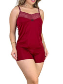 Pijama Baby Doll Sexy Premium Detalhe de Renda
