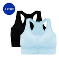 Kit 2 Top Academia Sutiã Esportivo Fitness Sustentação