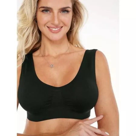 Kit 2 Top Sem Costura Corte a Laser Com Bojo Segunda Pele Para Academia