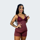 Baby Doll Amamentação para Maternidade Pijama Gestante Pós Parto Abre Fácil