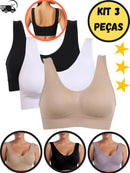 ⭐ COMPRE 1 E LEVE 3 – OFERTA RELÂMPAGO! 🔥Sutiã Poliamida Sem Costura Corte a Laser 🔥 Conforto, qualidade e beleza em uma única peça!