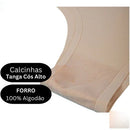Kit 6 Calcinhas Tanga Cós Alto Sem Costura