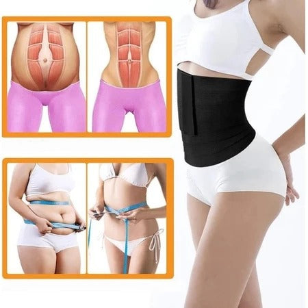 Cinta Modeladora 5 Metros Faixa Abdominal Pos Parto Alta Compressao Ajustável