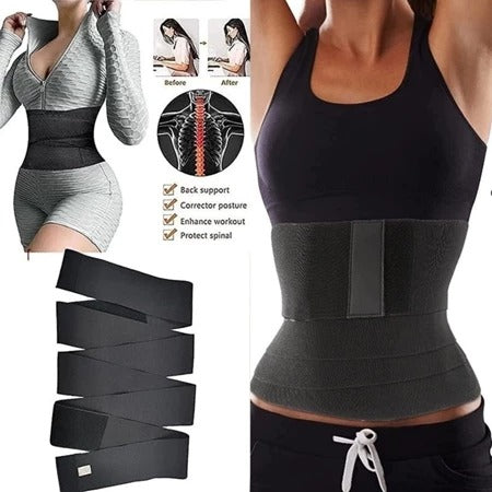 Cinta Modeladora 5 Metros Faixa Abdominal Pos Parto Alta Compressao Ajustável