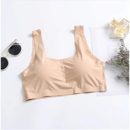 Kit Com 3 Sutiã 5D Sem Costura Com Renda e Bojo Removível Cores Variadas Sortidas, FRETE GRATIS SO HOJE